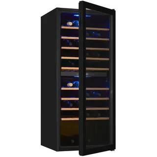 Exquisit Weinkühlschrank WS2-114-GTE-160G schwarz