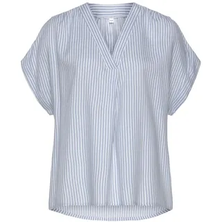 VIVANCE Kurzarmbluse mit Streifendesign Mehrfarbig 32