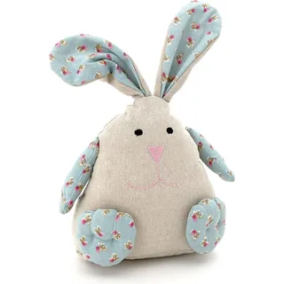 Türstopper Osterhase Deko Hase Ostern Tilda Landhaus Rosen Osterdeko Typ740 - Rosa, Hellblau
