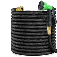 AntDau71® Magischer Gartenschlauch ausziehbar Magic Hose zum Bewässern in verschiedenen Größen mit 8 Wasserpistolenmodi (5/25 Meter)