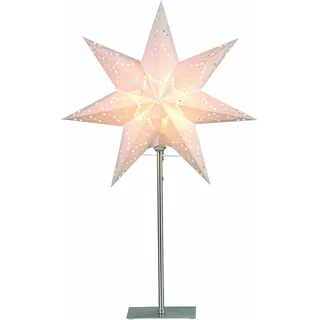 Star Tischlampe Sensy Mini, Metallfuß, Cremeweiß, H: 55x34 cm - Weiß