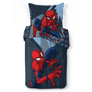 Marvel Spiderman Blau 135 x 200 cm + 80 x 80 cm