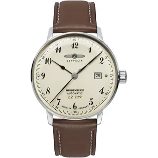 Zeppelin Hindenburg Automatikuhr Leder 40 mm 8056-5