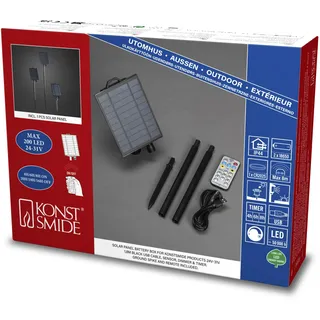 Konstsmide Solar-Batteriebox inkl. Fernbedienung und USB Kabel