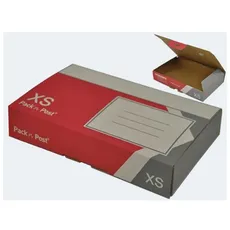Versandkarton Mailbox XS 250x155x45mm rot/grau - 30035235