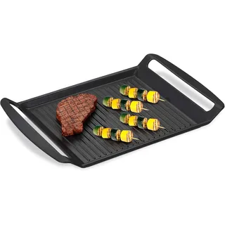Relaxdays Grillplatte, Grillplatte Herd