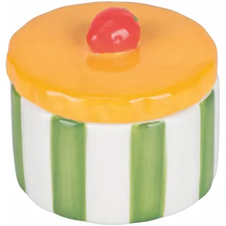 Villa d'Este Home Tivoli 2005 Fruit Life Keramik-Zuckerdose 160 ml, Deckel Erdbeere