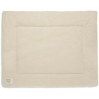 Jollein Krabbeldecke für Baby - Boucle, Naturel - Laufgittereinlage - 75x95 cm - Spieldecke Baby - Cremefarben
