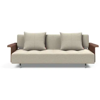 INNOVATION LIVING TM Schlafsofa »Longhorn, Gästebett, Couch, Tagesliege, Bettsofa,«, Schlaf-, Relax-, oder Sitzposition, Armlehnen, Liegefläche 140x200 cm, beige