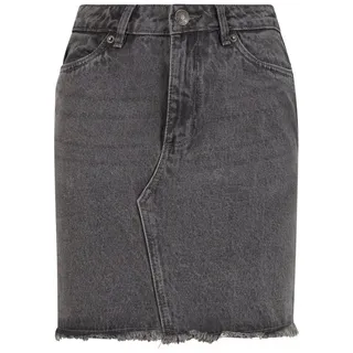 URBAN CLASSICS Heavy Mini Denim Skirt Rock in new grey washed