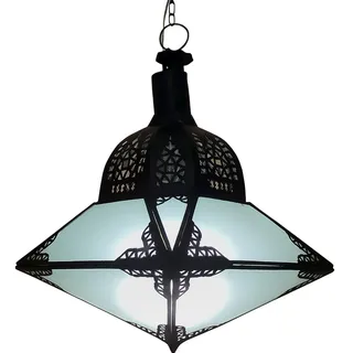 Marrakesch Orient & Mediterran Interior Hängeleuchte Ryad 30cm Marokkanische Lampe aus Metall | Glas