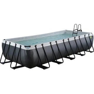 EXIT TOYS Pool-Set rechteckig 250 x 100 x 540 cm inkl. Sandfilteranlage, Filterpumpe, Sonnendach