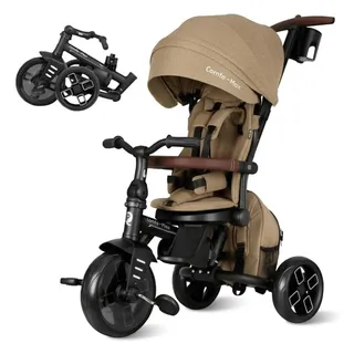 Qplay Comfo Max 6 In 1 Dreirad-kinderwagen - Beige - One Size