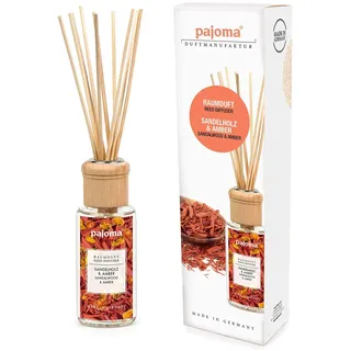 pajoma 91608 Raumduft Sandelholz & Amber, 1er Pack (1 x 100 ml) in Geschenkverpackung, Weiß
