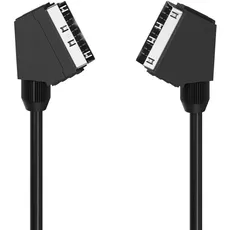 Hama Video-Kabel, Scart, 125 cm, schwarz