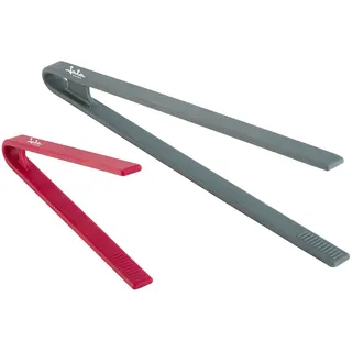 JATA HOGAR HACC4522 Küchenzange aus Silikon, Set mit 2 Pinzetten, hitzebeständig, spülmaschinenfest, einfache Reinigung, ergonomischer Griff, rutschfest, lebensmittelecht