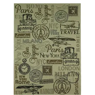 Aspekt Nostalgische Kollektion/Welt Städte Flachgewebe Indoor-/Outdoor Teppich, Polypropylen, Beige, 120 x 170 cm