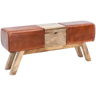 Wohnling Truhenbank Braun 120 x 29 x 53 cm