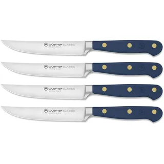 WÜSTHOF Classic Steakmesser-Satz mit 4 Messern, 12 cm, Wild Blueberry (Blau)