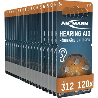 Hörgerätebatterie 312 PR41 120 St.