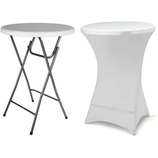 VCM Gartentisch klappbar mit Husse