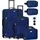 Athen Koffer-Set 5-tlg. blau