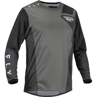 FLY RACING Kinetic Jet, Trikot - Grau/Dunkelgrau/Schwarz / L