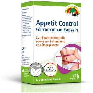 Sunlife Appetitzügler Glucomannan Kapseln 48 St.