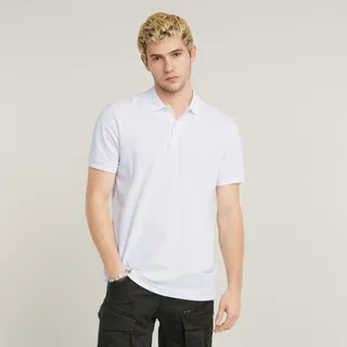 G-Star Dunda Slim Kurzarm-poloshirt White L