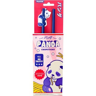 Panda Essstäbchen - Super niedliche blaue Essstäbchen mit Panda, ideal für Nudeln, Soba & Ramen, neuartiges Geschenk für den Wichtelmann oder als kleines Geschenk