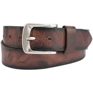 BERND GÖTZ Ledergürtel mit Airbrushkante, rot