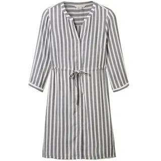 Tom Tailor Striped Kleid Offwhite Navy Vertical Stripe 40