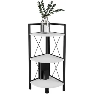 VCM Insasi 2 Eckregal 34 x 34 x 87 cm Weiß