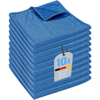 limpando 10x Geschirrtücher und Küchentücher 50x55cm - Universal - für Glas, Besteck, Teller und Küche - Mikrofaser Trockentuch/Bodentücher - Saugstark und schnelle Trocknung | Kitchen Towels