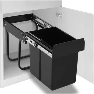 vidaXL Abfalleimer 20 l Schwarz