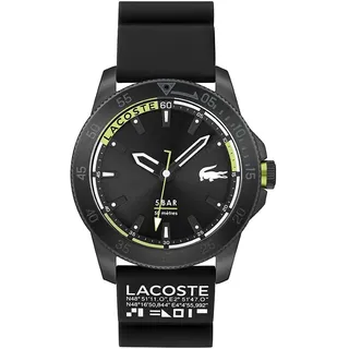 Lacoste Analog Quarzuhr für Herren mit Schwarzes Silikonarmband - 2011203