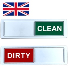 Spülmaschinenmagnet Clean Dirty [Wählen Sie Ihre Sprache] - Leicht zu lesen und zu platzieren. Schieberegler - Küchenzubehör - Magnetschild für die Spülmaschine - Kitchen Gadgets