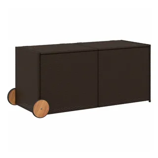 vidaXL Gartentruhe mit Rollen 190 L 57 x 200 x 50 cm Braun
