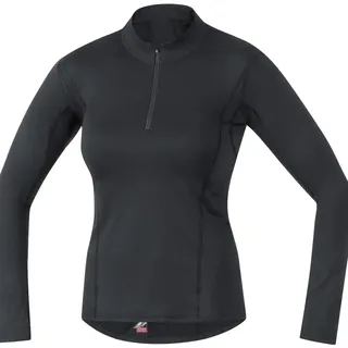 GOREWEAR M Damen Base Layer Thermo Stehkragenshirt, Black, 38