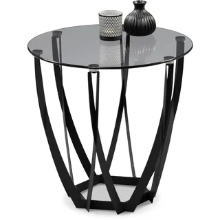 m2 Beistelltisch Maya Glas Grau