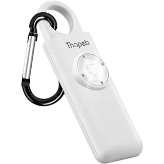 Originaler Taschenalarm Extra Laut 130 dB für Frauen zur Selbstverteidigung, Von der Polizei Empfohlen, LED-Stroboskoplicht, Alarm Schlüsselanhänger, Sicherheit für Senioren und Damen