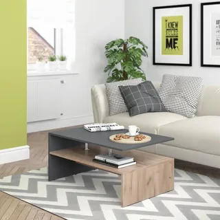 Vicco Couchtisch Amato, in Anthrazit Sandeiche - Wohnzimmer Sofatisch Kaffeetisch