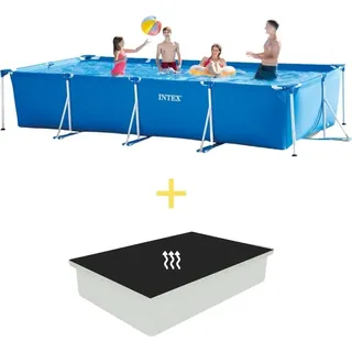 Intex Frame Pool - 450 x 220 x 84 cm - Inklusive Solarsegel