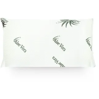 Mister Sandman Ergonomisches Kissen 40x80, Nackenkissen mit Aloe Vera Kissenbezug, Visco Kissen perfekt geeignet für Bauchschläfer, Rückenschläfer und Seitenschläfer, Memory Foam Kissen