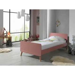 Vipack Kinderbett Billy 90 x 200 cm MDF lackiert rosa