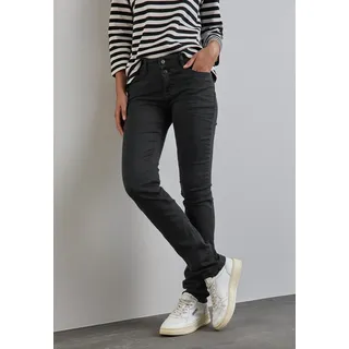 STREET ONE Slim-fit-Jeans Gr. 25 Länge 32, deep black, , 15662940-25 Länge 32