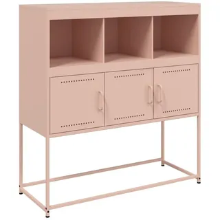 vidaXL Sideboard Rosa 100,5x39x107 cm Stahl