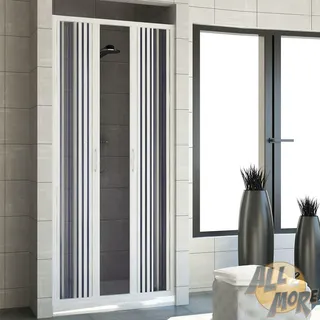 DUSCHKABINE DUSCHE NISCHENABTRENNUNG DUSCHWAND DUSCHTÜR FALTTÜR 110 VERGINE CEN