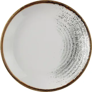 CHURCHILL Homespun Akzente Jasper Grau Teller flach, coup, ø: 165 mm