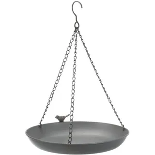 Trixie 55512 Vogeltränke/-Bad zum Aufhängen, Metall, 2.200 ml/ø 30 cm, grau